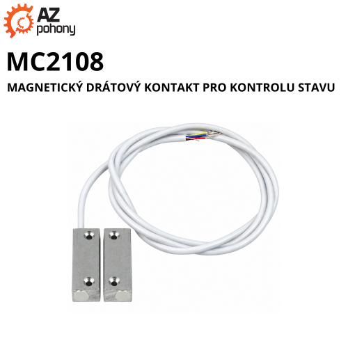 MC2108 - magnetický drátový kontakt pro kontrolu stavu